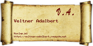 Veltner Adalbert névjegykártya